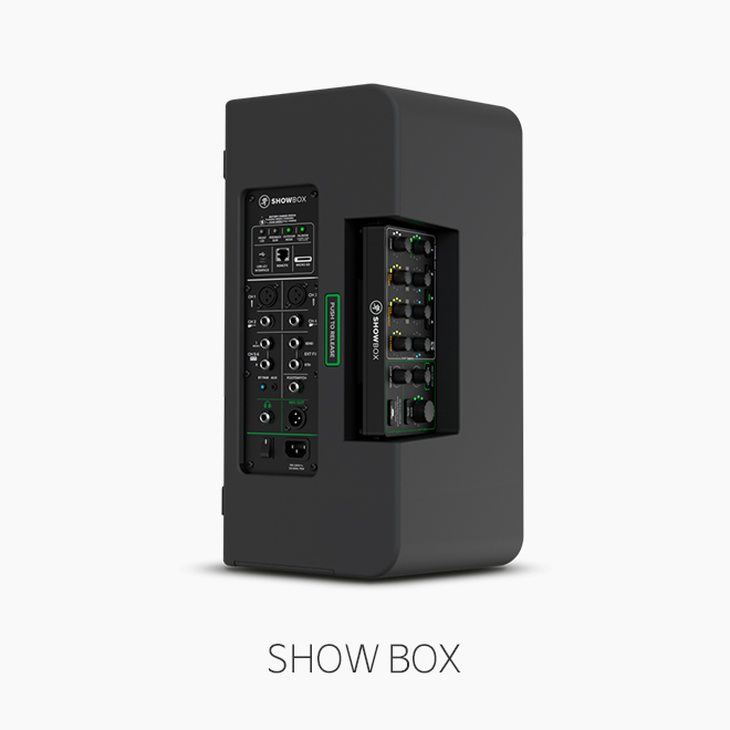 [MACKIE] SHOW BOX 포터블 버스킹 앰프/ 충전식 블루투스 스피커