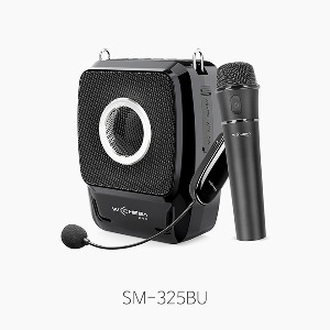 [삼주전자] SM-325BU 휴대용 메가폰/ 무선 핸드마이크 &amp; 헤드셋마이크 제공/ 25W